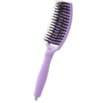 Olivia Garden Fingerbrush Care Iconic - Medium - Lavender - Brosse Démêlante en Poils de Sanglier & Nylon pour Cheveux Sains et Brillants