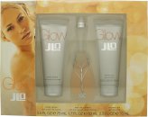 Jennifer Lopez Glow Gift Set 50ml EDT + 75ml Shower Gel + 75ml Body Lotion