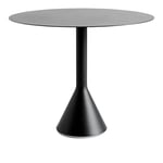 HAY - Palissade Cone Table - Anthracite - Ø 90 cm - Anthracite - Grå - Matbord utomhus - Metall