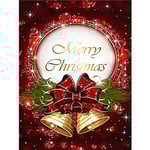 5D diamantmålning Jul tema 30x40cm (stil 26)