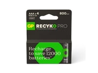Gp Batteries Recyko Pro B26184 Industrial Rechargeable Battery Nickel-Metal Hydride (Nimh) 800 Mah 1.2 V