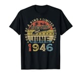 Awesome Since June 1946 78 Years Old 78th Birthday Gifts T-Shirt