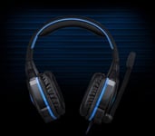 Earphone Kotion Chaque G4000 3.5mm Over-Ear Gameing Casque 7.1 Surround Fone De Ouvido / Jeu Casque Écouteur Microphone Pour Pc Gamer Black + Blue