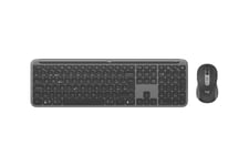 Logitech Signature Slim Combo MK950 for Business - sats med tangentbord och mus - 100 % (full storlek) - QWERTZ - schweizisk - grafit Inmatningsenhet
