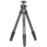 Leofoto - Ranger - Carbon Tripod including Ball Head - Twist-Lock system- Legs adjustable in 3 Angles - Ideal for Macro Photography - LS-324C+LH-40PCL