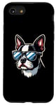 Coque pour iPhone SE (2020) / 7 / 8 Lunettes de soleil Boston Terrier Chien Animal