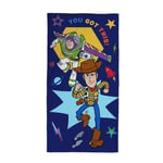 Towel Large Kids Woody Buzz Toy Story Star Beach Bath Sheet Pool Quick Dry, Blue