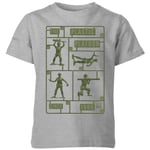 T-Shirt Enfant Soldats en Plastique Toy Story - Gris - 3-4 ans - Gris