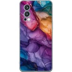 OnePlus Nord 2 5G Genomskinligt Skal Färgstarka stenar