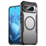 SKALO Google Pixel 9 Pro XL Carbon Fiber Translucent Skal Svart