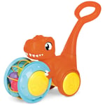 Tomy Jurassic World Pic N Push T-Rex Dinosaur Toy - Multicoloured