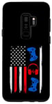 Coque pour Galaxy S9+ Manette de joueur drapeau américain 4 juillet Patriot garçons enfants hommes