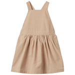 Wheat Agnes Pinafore-klänning Caramel Stripe | Beige | 128 cm
