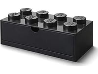 Room Copenhagen Lego Desk Drawer 8 , Storage Box (Black, Knobs)