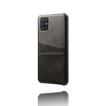 KSQ Skal med Kortfack för Samsung Galaxy A71 - Svart