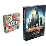 Plan B Games | Azul | Tile Laying Game | Ages 8+ | 2 to 4 Players | 30 to 45 Minutes Playing Time & Z-Man Games | Pandemic | Board Game | Ages 8+ | 2-4 Players | 45 Minutes Playing Time