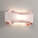 Selène LED-seinävalaisin Ionica, kupari ja lasipaneeli