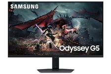Samsung Ecran PC Odyssey G50D 32’’ 180Hz, 1ms, Dalle Fast IPS, Résolution QHD : 2560x1440, Contraste 1000:1, AMD FreeSync, Auto Source Switch +, HDR400, Pied ajustable, DisplayPort, HDMI