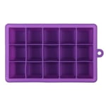 Ice Cube Tray Freeze Brick Mold Silicone Mould Purple