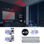 LED Digital Alarm Clock Digital Projector Radio Alarm 8in Large Screen With