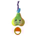 Chicco Boîte à Musique Poire, Carillon boîte à musique en tissu doux en forme de poire pour bébé à accrocher au lit, joue une berceuse délicate, 0 mois +
