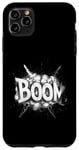 Coque pour iPhone 11 Pro Max typographie Explosion Fort SoundEffect BoomMoment Idée