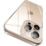 2024 Kristallklart designad för iPhone 16 Pro-fodral, stöttåligt skyddande telefonfodral tunt smalt fodral för iPhone 16 Pro, genomskinligt