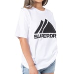 T-Shirt Blanc Femme Superdry Mountain 1010607