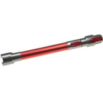 Tube d'aspirateur compatible avec Dyson V15 Detect Complete, V7, V8 aspirateur - 44,5 - 66,5 cm, gris / rouge - Vhbw