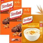 Slimfast Weight Loss Bundle with Low Calorie Chocolate Orange Bars (2X4 Bars) an