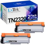 LxTek Compatible Cartouche de Toner Remplacement pour Brother TN2320 TN-2310 pour DCP-L2520DW MFC-L2700DW HL-L2340DW L2300D L2360DN DCP-L2500D L2560DW L2540DN MFC-L2720DW L2740DW (Noir, 2-Pack)