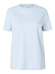 Myessential Ss O-Neck Tee - Cashmere Blue