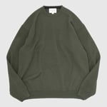 Still By Hand 10G Patterned Sweater - Olive
