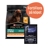 Small & Mini Adult Everyday Nutrition hundfoder + 7-pack FortiFlora - Torrfoder 7 kg + 7-pack FortiFlora