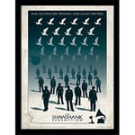 Pyramid International The Shawshank Redemption Movie Poster (Warner Bros 100th Anniversary Design) Framed Wall Art for Living Room in 30x40cm Frame - Official Merchandise