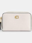 Coach Polished Pebble Leather Essential Small Zip Around Card Case