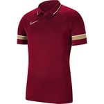 Nike Men's Academy 21 Polo Shirt, Team Red/White/Jersey Gold/White, XL