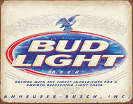 Enseigne en Métal - Logo Bud Light Rétro