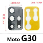 Rear camera glass for MOTOROLA MOTO G30 lens camera lens - GRAY