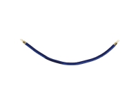 Securit® Classic Gold sammetssnöre blått med klicklås i rostfritt stål