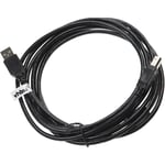 vhbw Câble USB A vers USB B pour imprimante, scanner compatible avec Boss Katana MK2 100, Katana MK2 50 - 3 m noir