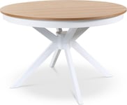 Skånska Möbelhuset Tromsö runt matbord 120 cm - Vit / Ek