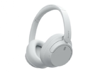 Sony WH-CH720N - Hörlurar med mikrofon - fullstorlek - Bluetooth - trådlös, kabelansluten - aktiv brusradering - 3,5 mm kontakt - vit