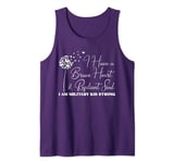 Dandelion Purple Up for Military Kids Military Child Month Tank Top
