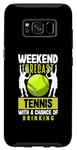Coque pour Galaxy S8 Prévisions de week-end Tennis Sports drôles