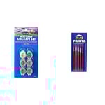 Revell 39071 Ensemble d'avions Militaires & 29621 - Accessoire Maquette - Pinceaux - Pinceaux Standard 6 Tailles