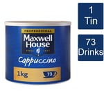 Maxwell House Cappuccino Instant Coffee Powder 1 x 1kg Tin - 73 Servings
