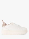 KG Kurt Geiger Lighter Lace Up Flatform Trainers, White