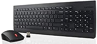 Lenovo Essential Wireless Combo - Ensemble Clavier et Souris - sans Fil - 2.4 GHz - Espagnol - pour ThinkCentre M700, M715, M900, ThinkPad E47X, E56X, E57X, L460, P40 Yoga, P50, T460, T560 multicolore