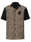 FCK Logo Brown Leopard Skjorta